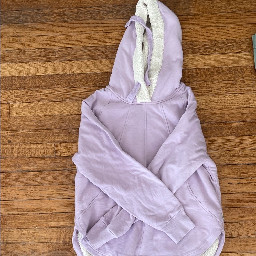 Eddie Bauer Lavender Sherpa-Lined Hoodie